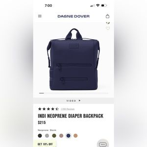 Dagne Dover neoprene diaper bag